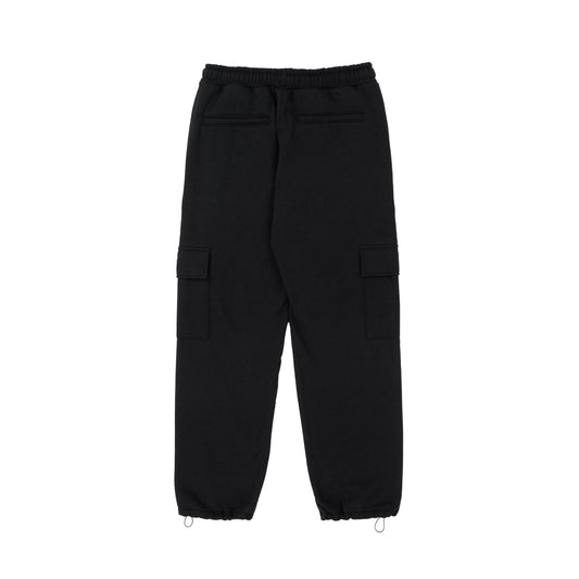 Cargo Fleece Pants in Black