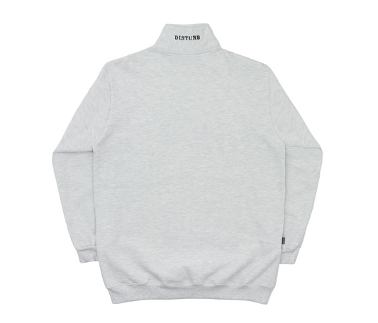 Classic Quarter Zip Sweatshirt in Heather Grey