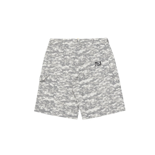 Digital Camo Shorts Cinza
