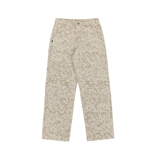 Desert camo twill pants in beige