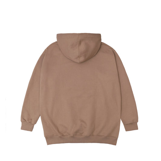 Sticker Hoodie in Beige