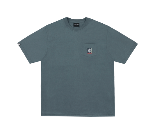 Heritage Pocket Tee in Blue Grewish