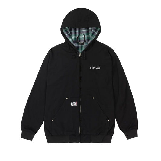 Inner Plaid Jacket in Black