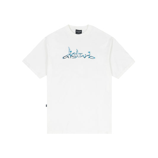Liquid Chrome Tee in Off-White