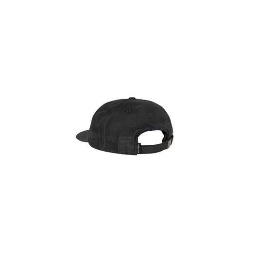 Logo Washed 6-Panel in Black