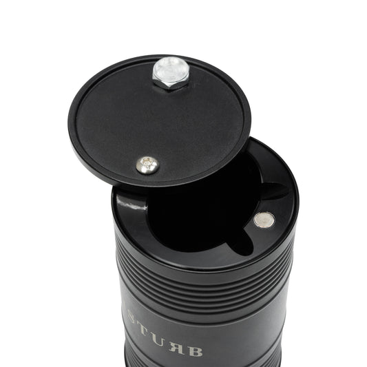 Barrel Car Ashtray In Black