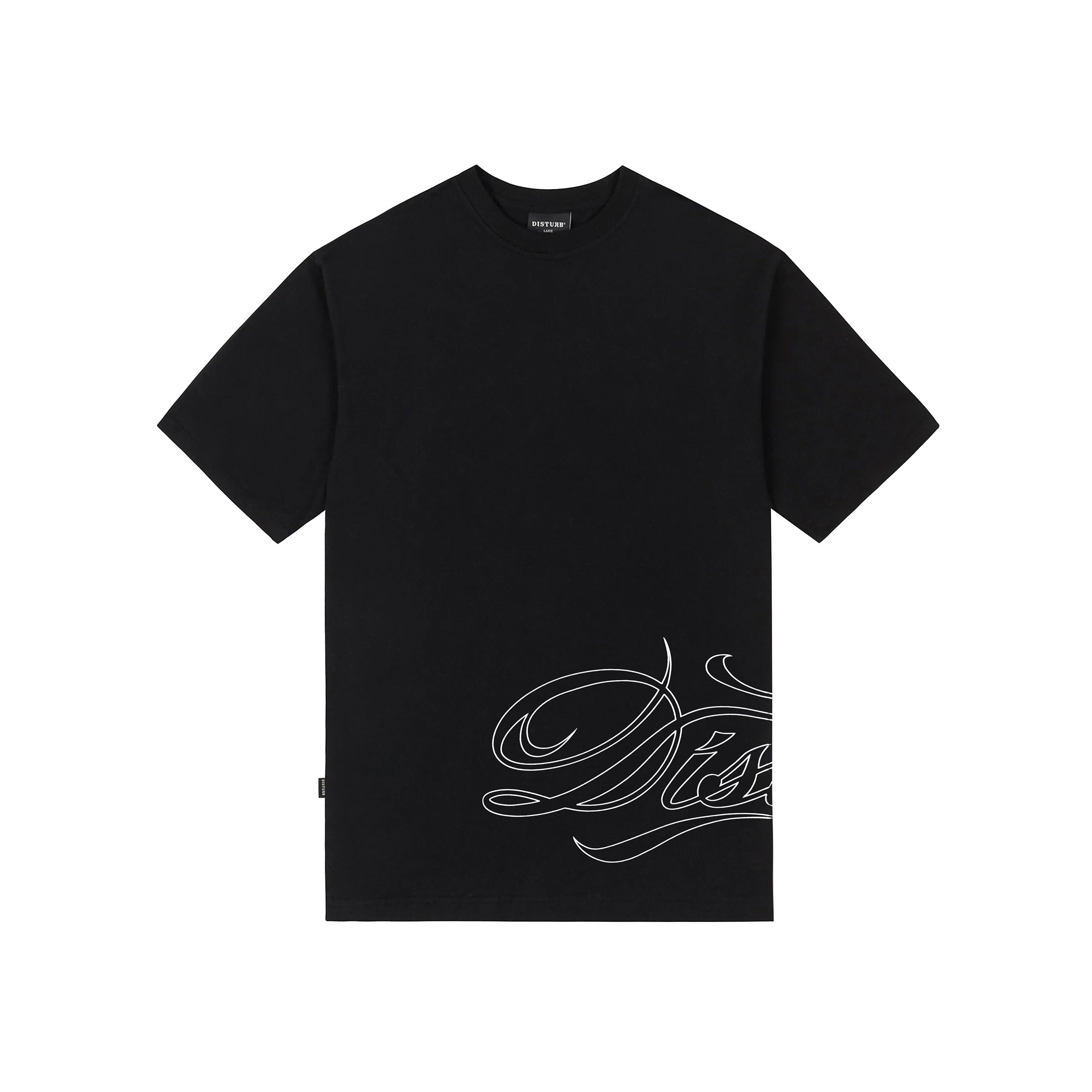 T-Shirt Script Preta – Disturb Industries