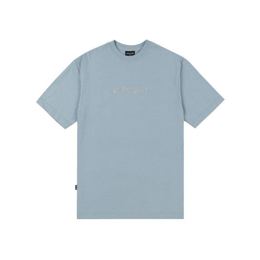 T-Shirt Studded Logo Azul Claro
