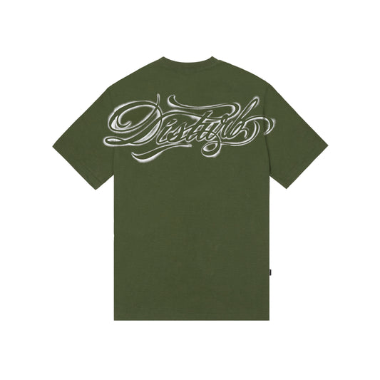 T-shirt Script Stencil Verde