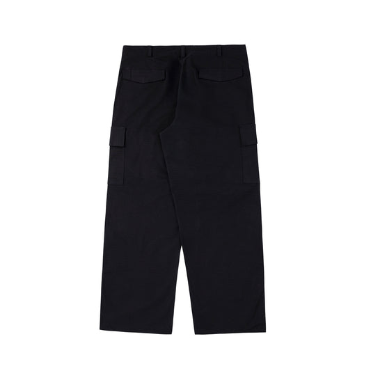 Utility Cargo Ripstop Pants in Black