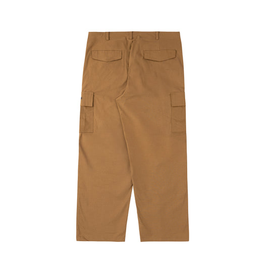Utility Cargo Ripstop Pants in Brown