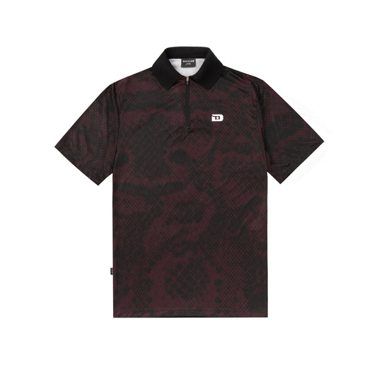 Viper Zip Polo in Black