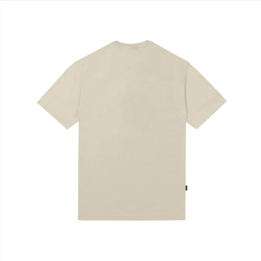 Logo News T-Shirt in Beige