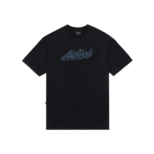 Cursive T-Shirt In Black