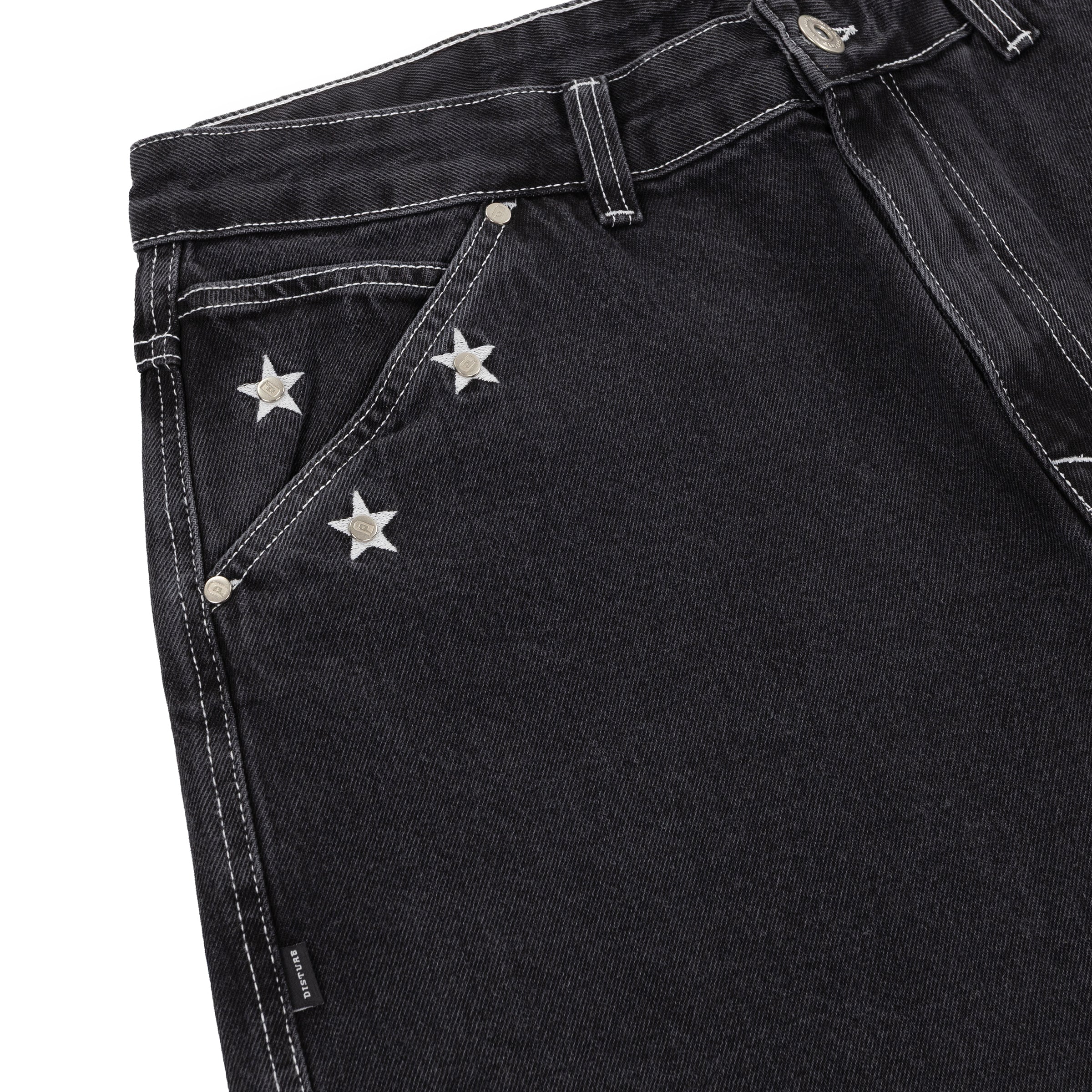 Denim Stars Pants Preta – Disturb Industries