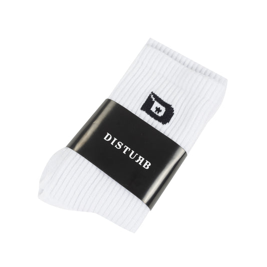 D Ind. Socks in White