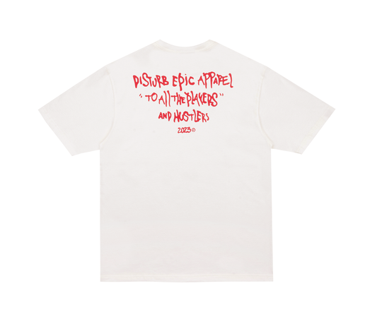 Disturbkast Tee in Off-white