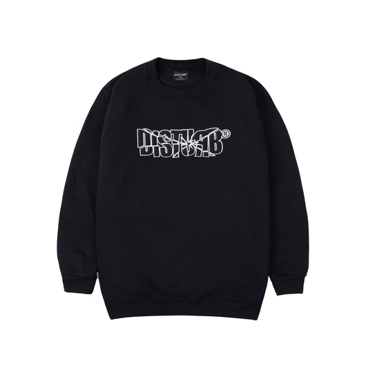 Fragments Crewneck in Black