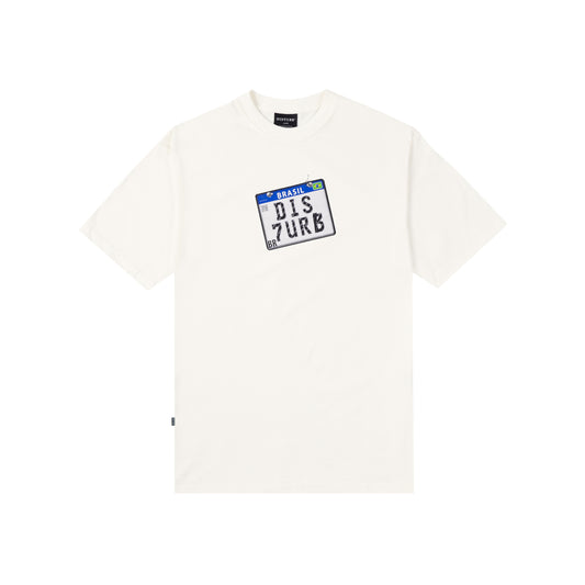 Grau T-Shirt in Off-White