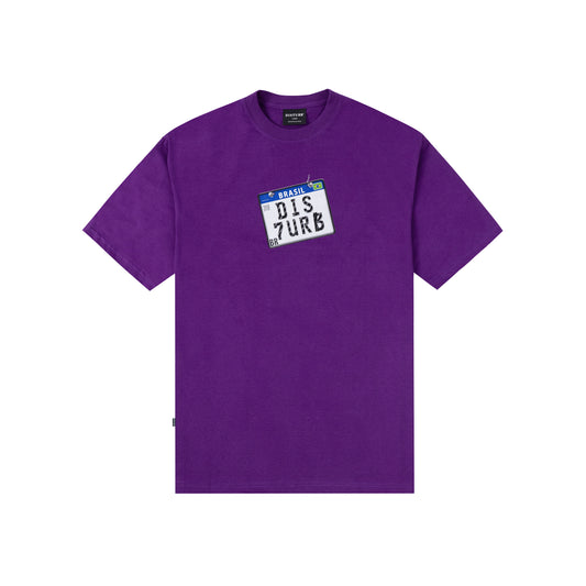 Grau T-Shirt in Purple