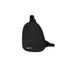 Hardware ripstop sling bag in black