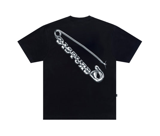 Safety Pin T-Shirt In Black