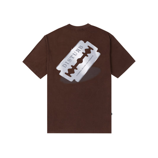 Razorblade T-Shirt in Brown
