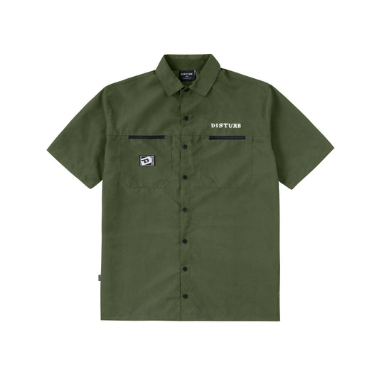 Slash Button-Up in Green
