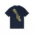 Snakeskin Tee in Navy