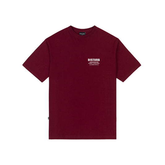 Street Tapes T-Shirt in Burgundy