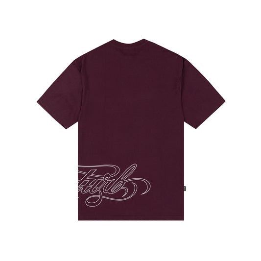 T-Shirt Script Vinho