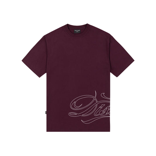T-Shirt Script Vinho