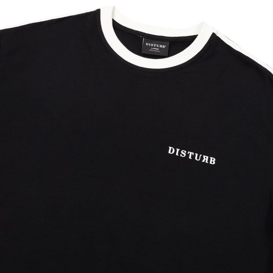 T-shirt Logo Shoulder Line Preta
