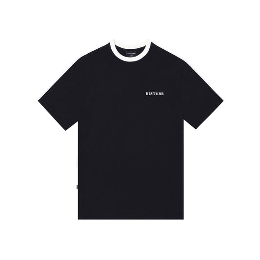 T-shirt Logo Shoulder Line Preta