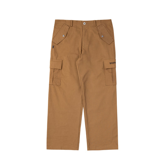 Utility Cargo Ripstop Pants in Brown