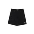 Wide Twill Shorts in Black
